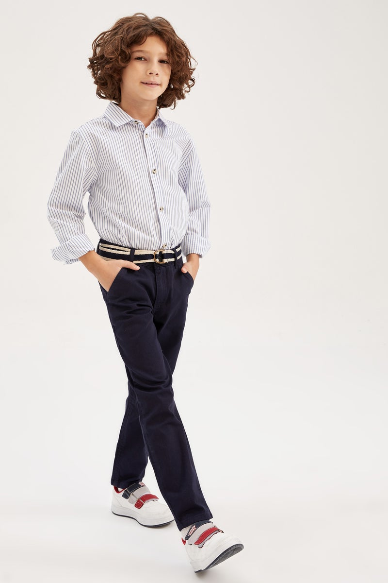 DeFacto Boy Chino Pants with Belt Gift  - Image 1
