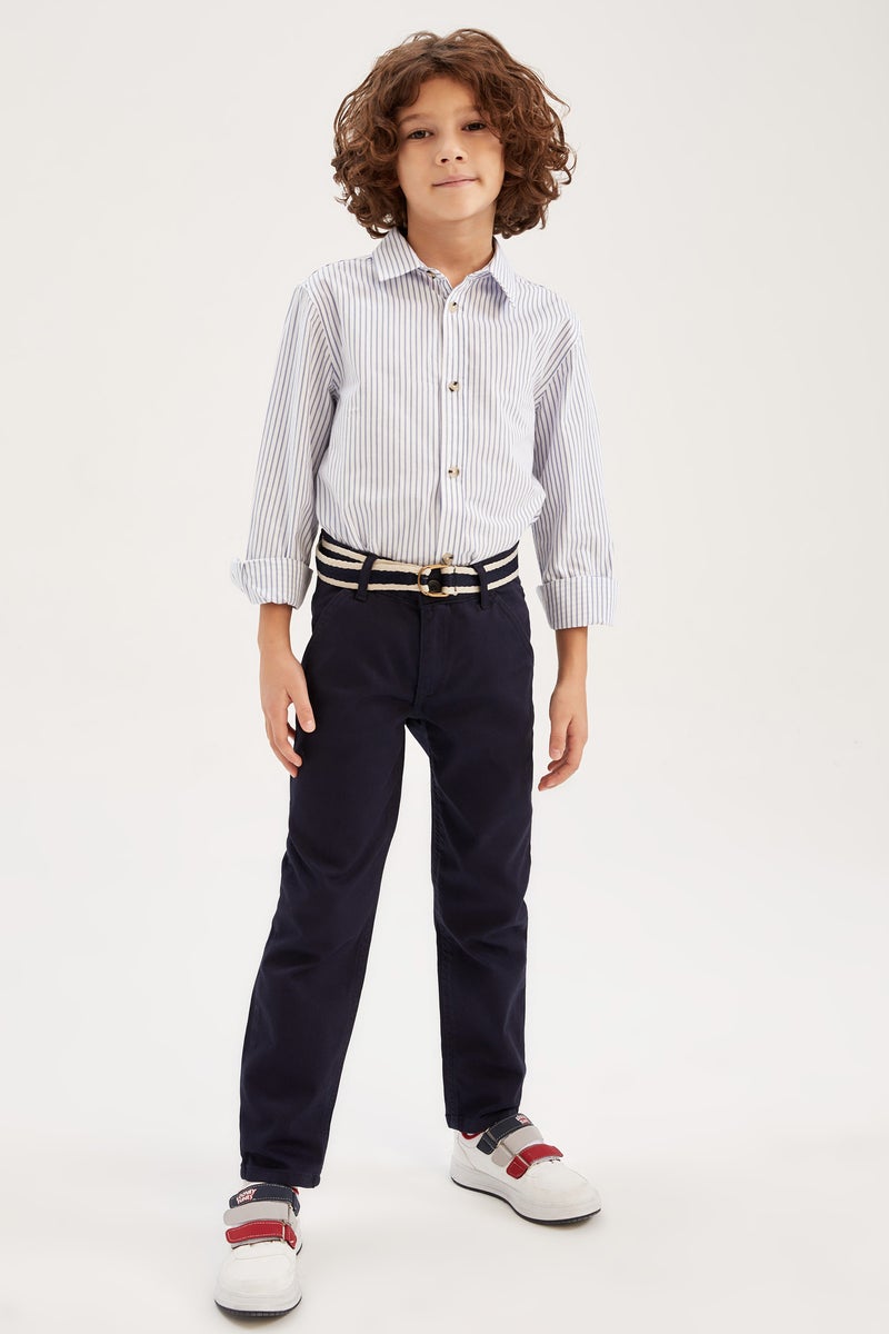 DeFacto Boy Chino Pants with Belt Gift  - Image 3
