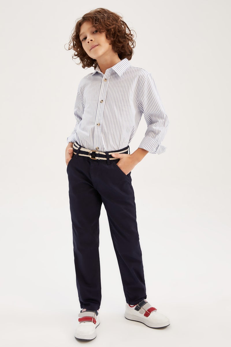 DeFacto Boy Chino Pants with Belt Gift  - Image 4