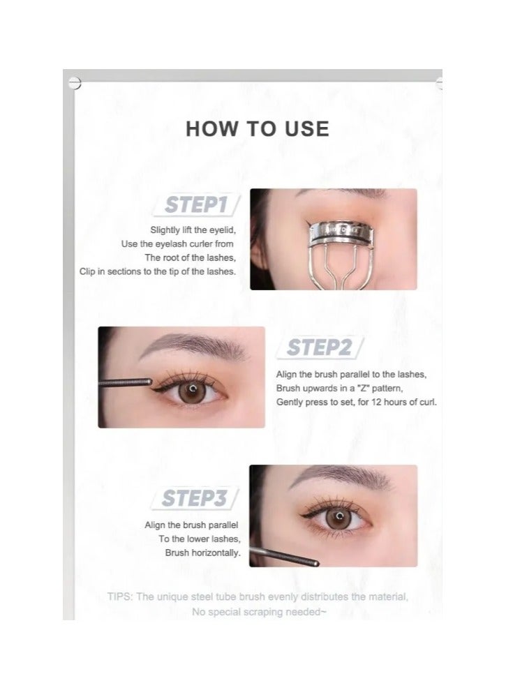 Judydoll Iron Strong Mascaracurling Lash Mascara Judy Doll,- 3d Curling Eyelash Iron Mascara, Waterproof and Not Easy To Smudge 1 Pcs - Image 5