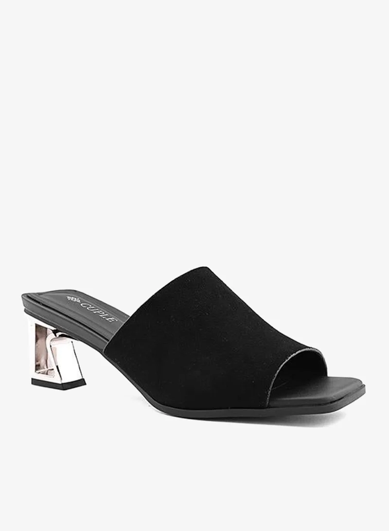 كابلي كعب نسائي بكعب عريض