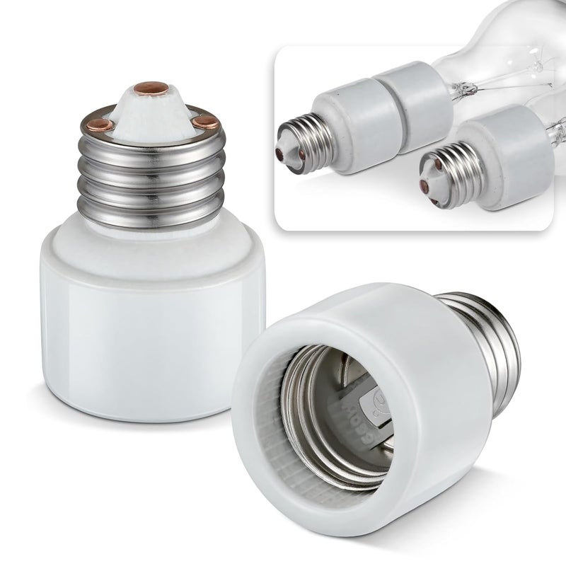 EMNOOTI Light Socket Extender,Porcelain Socket Extension Adapter,E26 to E26 Standard Medium Screw Bulb Socket Extender Adapter,Recessed Socket Extension Converters - Image 1