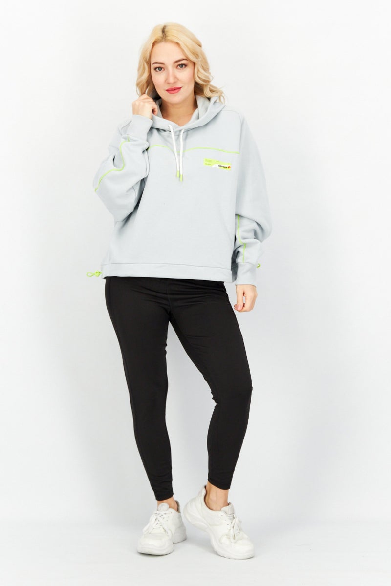 PUMA Puma x Roaringwild Women Sportswear Fit Embroidered Logo Training Hoodie, Sky Blue - Image 3