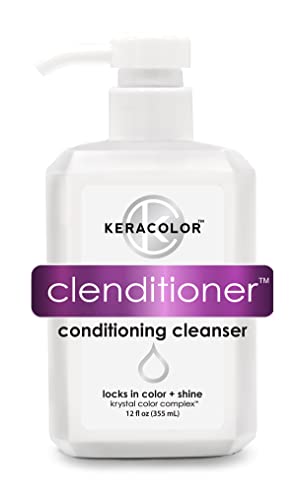 KERACOLOR Keracolor Clenditioner Co Wash Cleansing Conditioner Keratin Infused Color Safe Prevents Fade Replaces Your Shampoo 12 Fl Oz