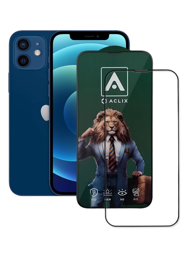 ACLIX Antistatic ESD Dustproof Premium Quality High Definition Tempered Glass Screen Protector Designed For  iPhone 12 - Image 1