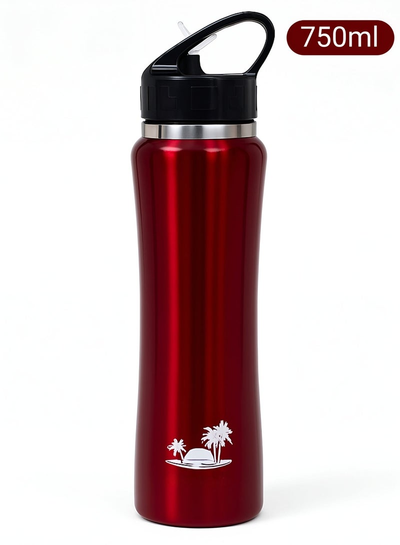 أو جي إس قارورة ماء رياضية ستانلس بتصميم عملي عزل حراري يحافظ على  البرودة 24 ساعة والحرارة 12 ساعة - Image 2