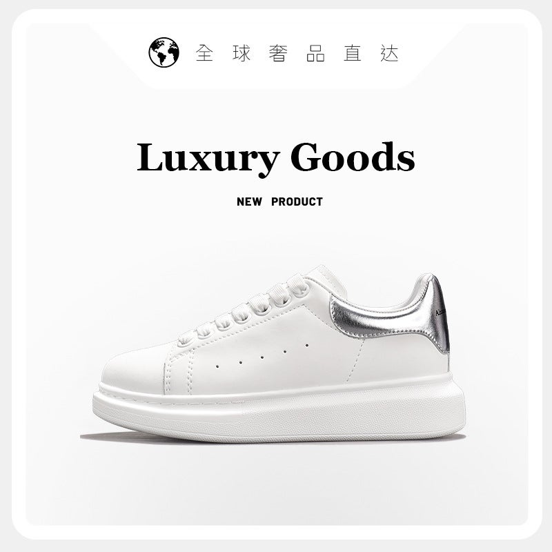 Putian Shoes Mcqueen White Shoes Thick-Soled Women's Shoes Black Thick-Soled All-Black Black Warrior Height-Increasing Sneakers for Men - Image 5