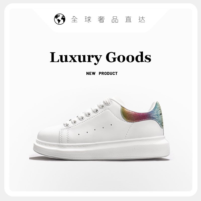 Putian Shoes Mcqueen White Shoes Thick-Soled Women's Shoes Black Thick-Soled All-Black Black Warrior Height-Increasing Sneakers for Men - Image 4