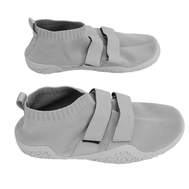 Barefoot Shoes Shock Absorption Nylon Rubber Weightlifting Shoes for Wrestling Squatting Training Grey 44 - Image 2