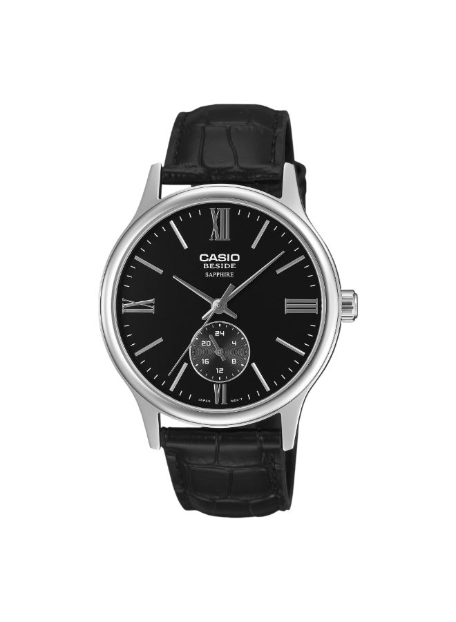 Casio Men's Analog Black Dial Watch - BMS-100L-1AVDF