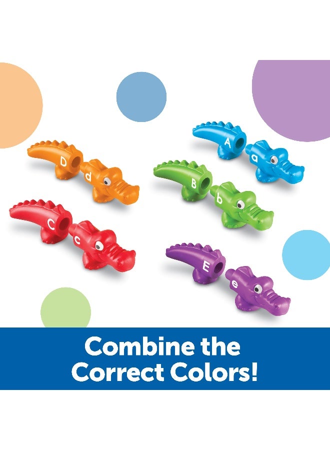 ليرننج ريسورسز موارد التعلم Snap-n-Learn لعبة مطابقة الحروف الأبجدية، الحروف الكبيرة والصغيرة، المهارات الحركية الدقيقة والتعرف على الحروف، للأعمار من سنتين فما فوق - Image 2