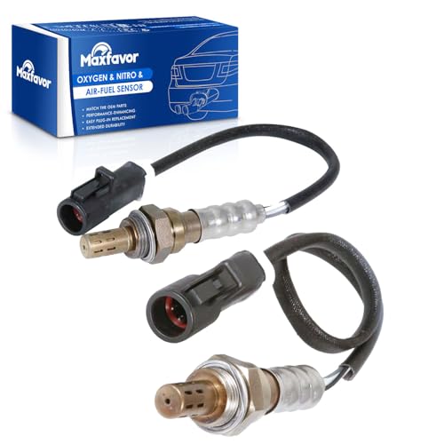 Maxfavor 2Pcs Upstream Downstream 02 Oxygen O2 Sensor Fit for Ford 20022010 Mustang 40L 46L2002 2003 Explorer 46L Right Side20012007 Taurus 30L20022005 Thunderbird 39L 2344046 2344610 - Image 1