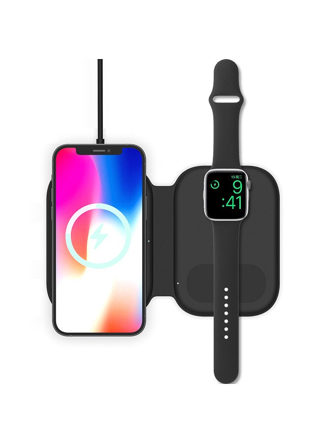General F20 Magnetic Foldable Wireless Charger, 3 in 1 Charging Station, 15W Fast Charging Pad, for Multiple Devices, Compatible with iOS Phone Watch Earphones, Replacement for Samsung Phone Earbuds  - Image 5