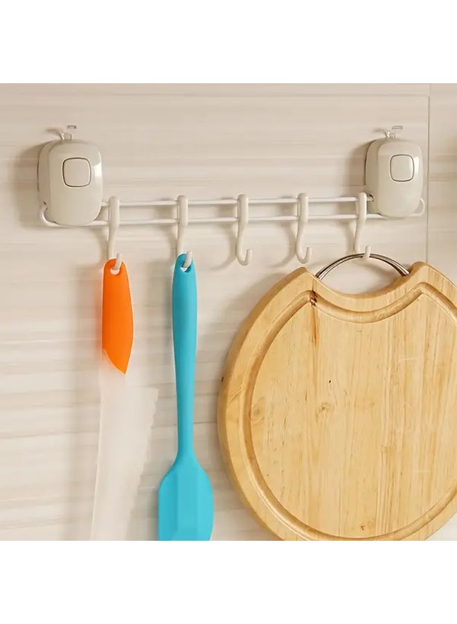 Set Of 6 Heavy Duty No Drill Kitchen Wall Storage With Suction Cup Holders - Image 4