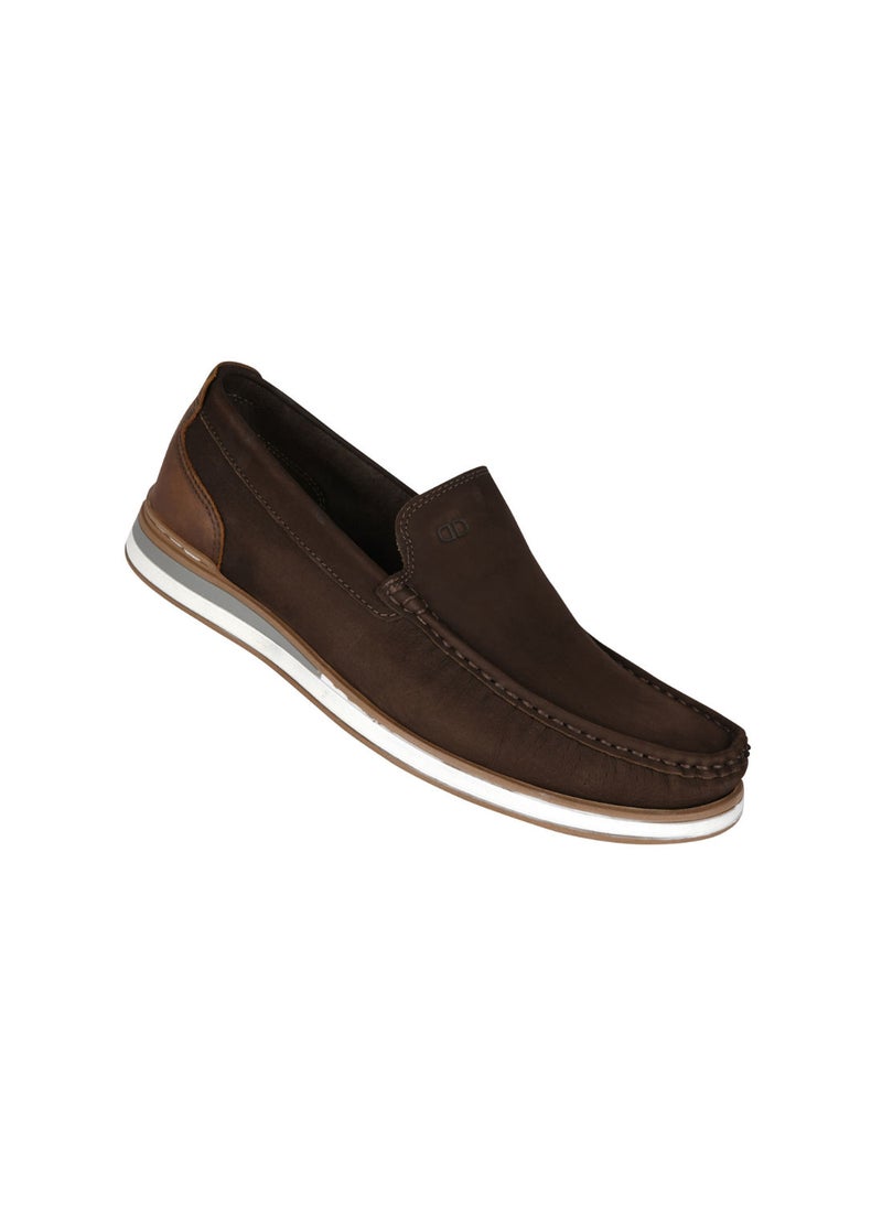 DEMOCRATA - 032-72 Democrata Mens Cafe Denim Flow Moccasin 252101-012 - Image 1
