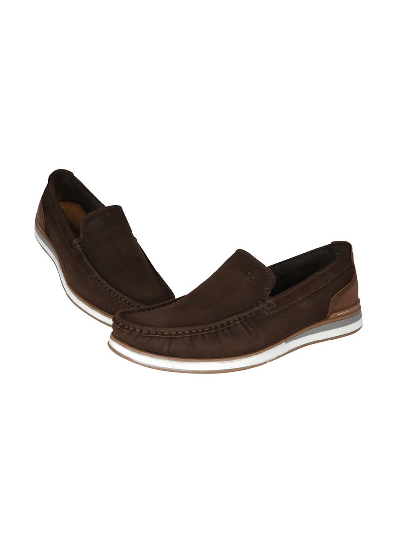 DEMOCRATA - 032-72 Democrata Mens Cafe Denim Flow Moccasin 252101-012 - Image 1