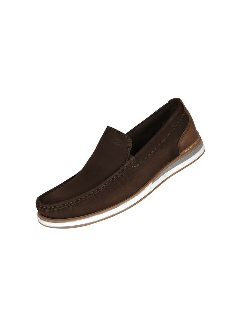 DEMOCRATA - 032-72 Democrata Mens Cafe Denim Flow Moccasin 252101-012 - Image 1
