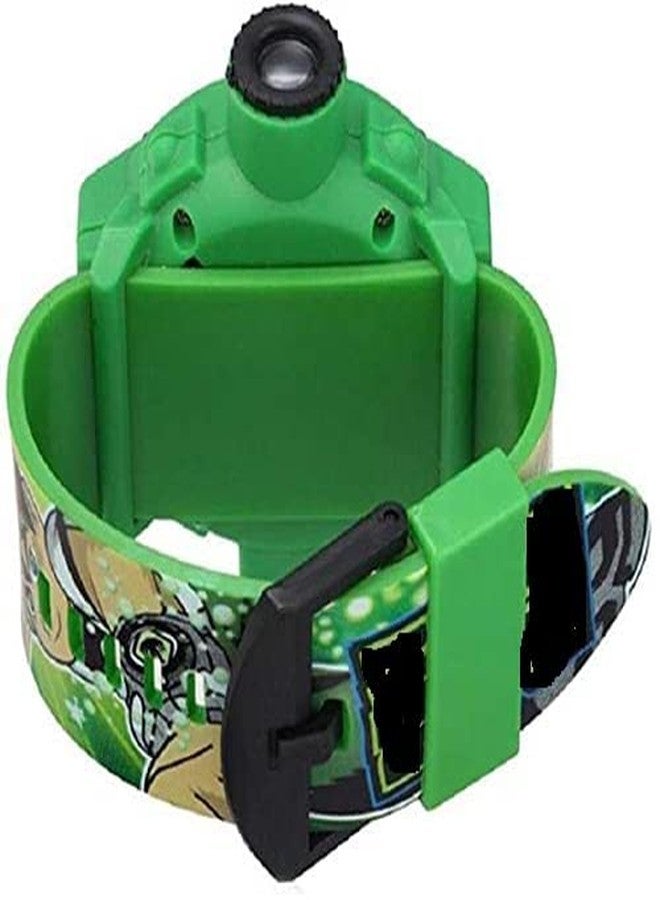 FLYmart Digital 24 Images BANE10, OMNIVERSE, OMNITRIXX Projector Watch for Kids, Cartoon Show for Kids | Birthday Return Gift, Trending Character Projector Wrist Toy- 1 Set Bane tenession- (Green) - Image 5