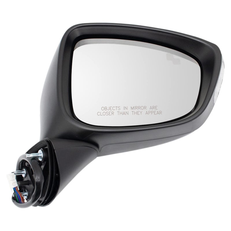 TRQ Passenger Side Power Heated Mirror with Blind Spot Indicator Paint to Match Compatible with 20132015 Mazda CX5 MA1321226