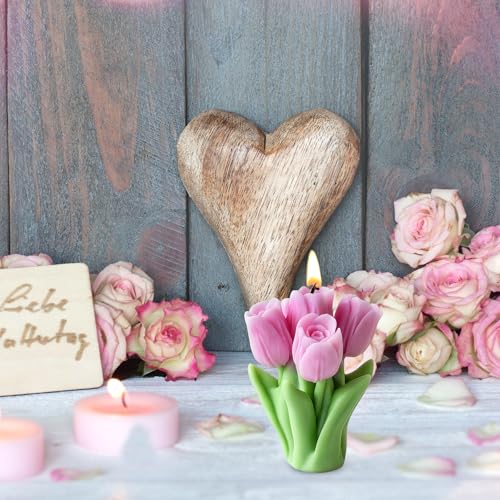 ZAKVOOR Tulip Candle Silicone Molds Resin Casting Mould for for DIY Flower Candles Polymer Clay Craft Plaster Home Decoration - Image 5