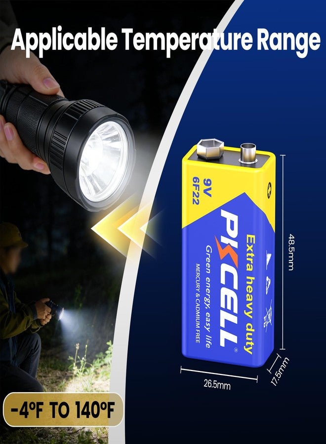 بي كي سيل بطاريات PK Cell ثنائية، 9 فولت، 6F22 فائقة التحمل لأجهزة كشف الدخان - Image 5