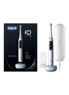 OralB iO Series 10 Stardust White Electric Toothbrush with Charging Travel Case