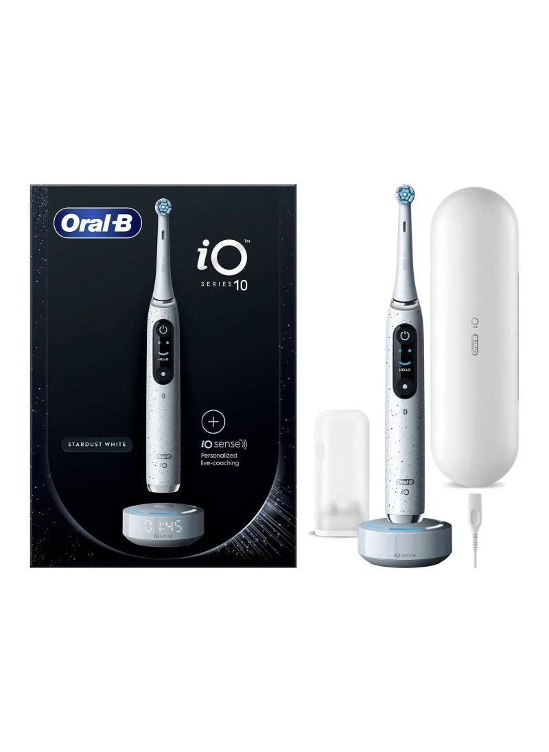 Oral-B - OralB iO Series 10 Stardust White Electric Toothbrush with Charging Travel Case - Image 1