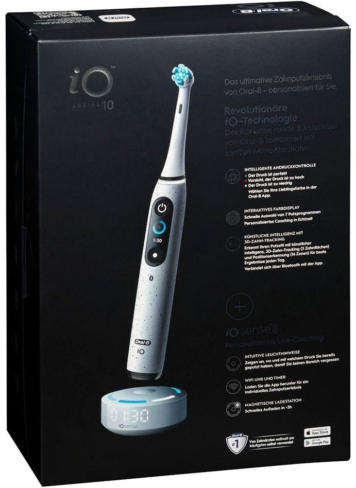 Oral-B - OralB iO Series 10 Stardust White Electric Toothbrush with Charging Travel Case - Image 1