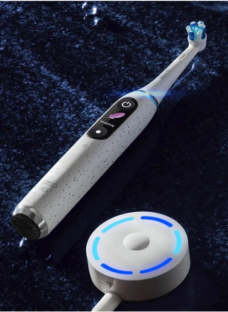 Oral-B - OralB iO Series 10 Stardust White Electric Toothbrush with Charging Travel Case - Image 1