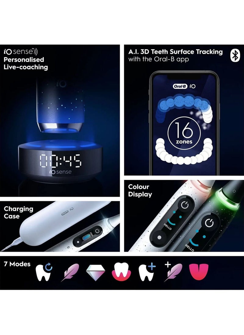 Oral-B - OralB iO Series 10 Stardust White Electric Toothbrush with Charging Travel Case - Image 1