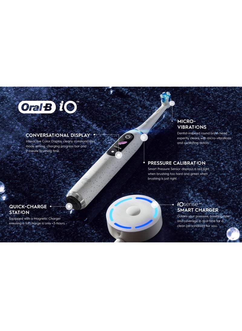 Oral-B - OralB iO Series 10 Stardust White Electric Toothbrush with Charging Travel Case - Image 1