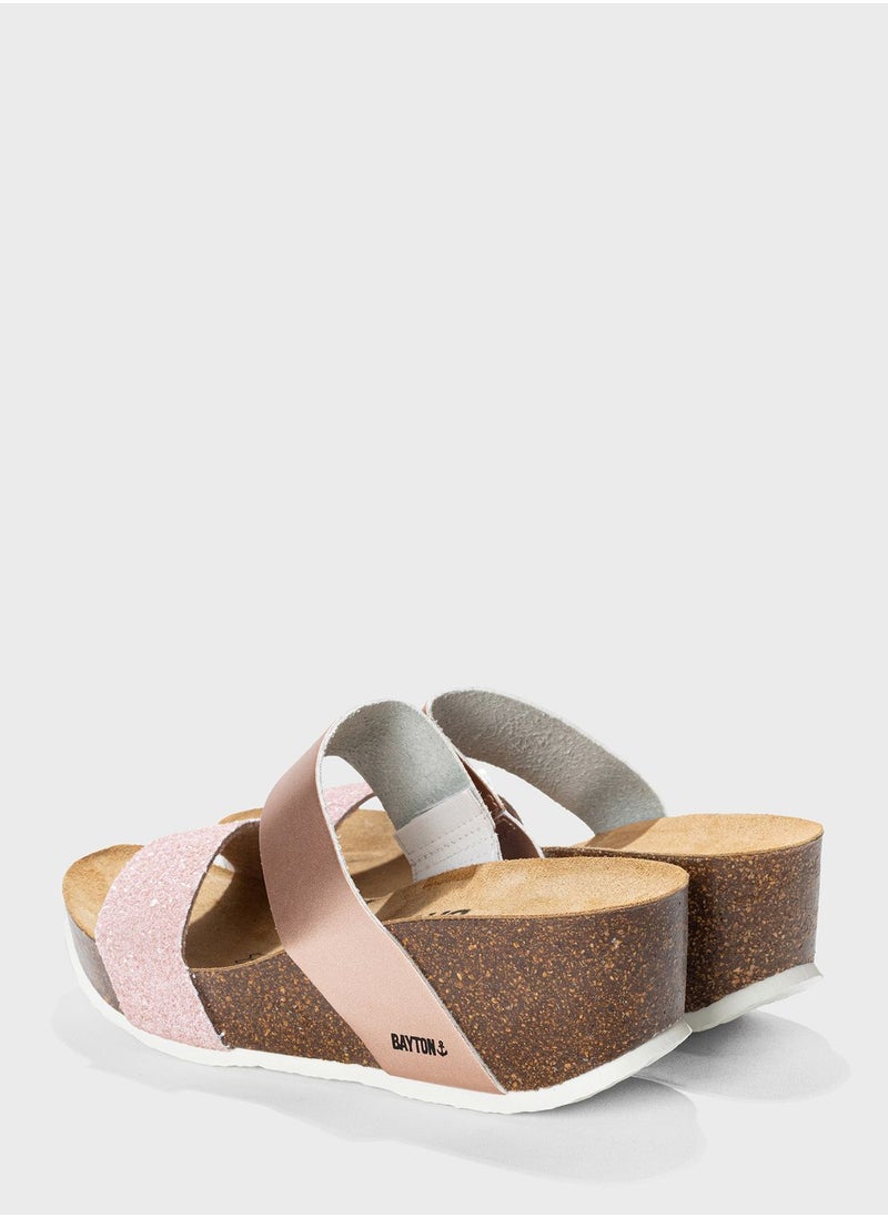 BAYTON - Philomene Mid Heel Wedges - Image 1