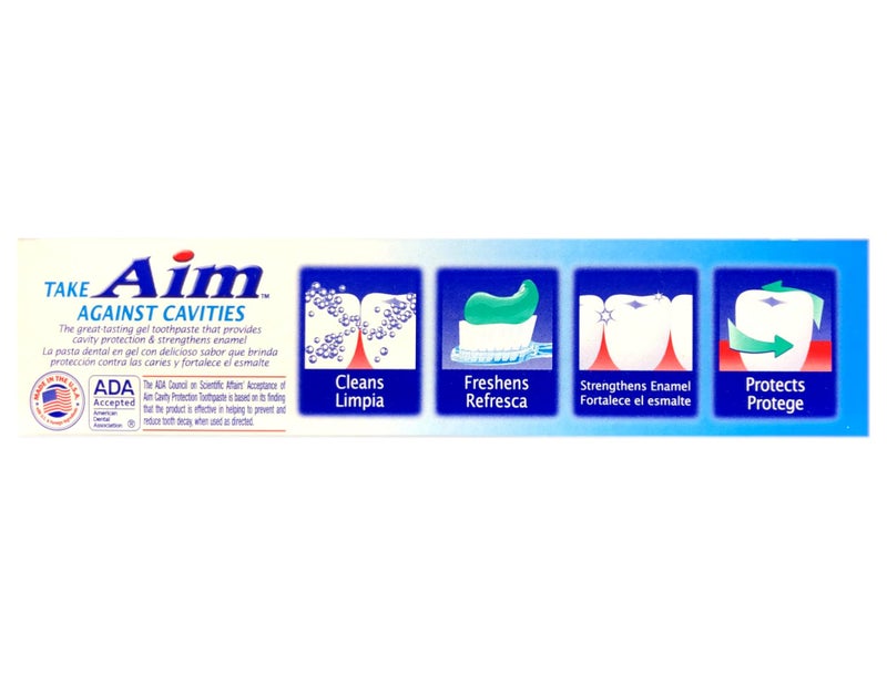 Aim Aim Cavity Protection Toothpaste Mint Gel, 5.5 Ounce (Pack of 3) - Image 4