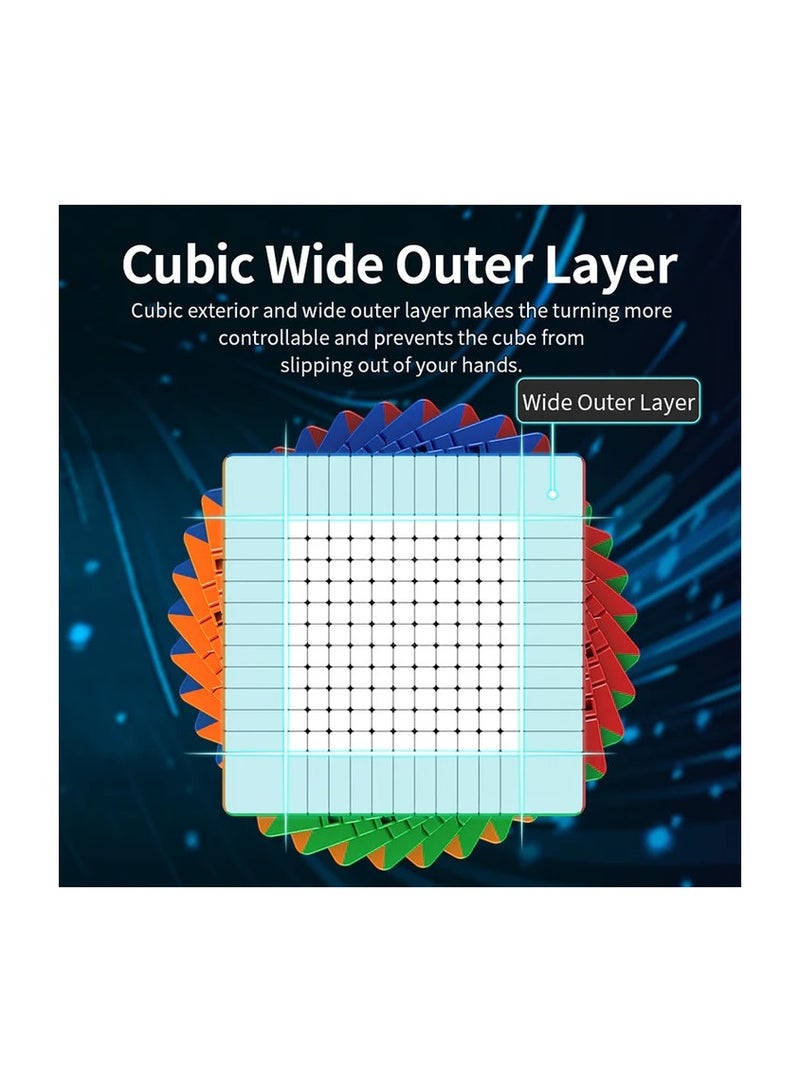 مو يو MoYu Meilong 13x13 مكعب سرعة غير مغناطيسي بدون لاصق - Image 4