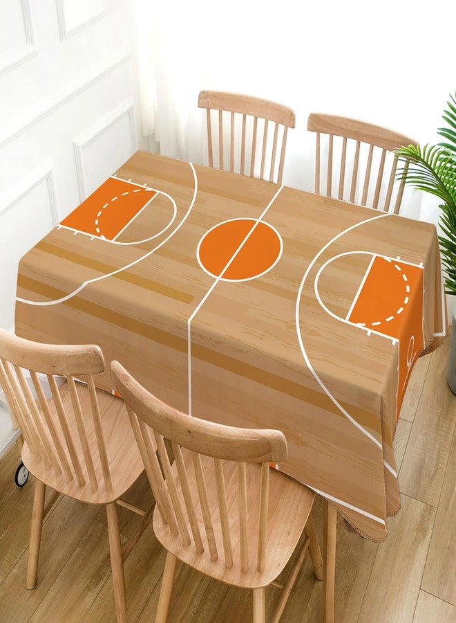 Hafangry Basketball Tablecloth March Let The Madness Begin Party Decoration Rectangle Kitchen Dining Room Decor-60×84 inch - Image 2