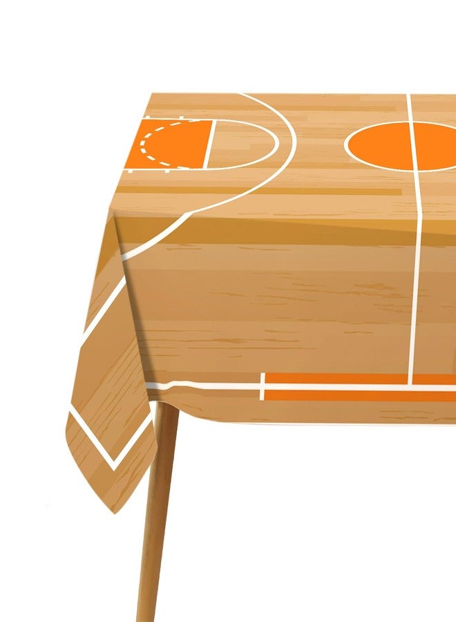 Hafangry Basketball Tablecloth March Let The Madness Begin Party Decoration Rectangle Kitchen Dining Room Decor-60×84 inch - Image 4