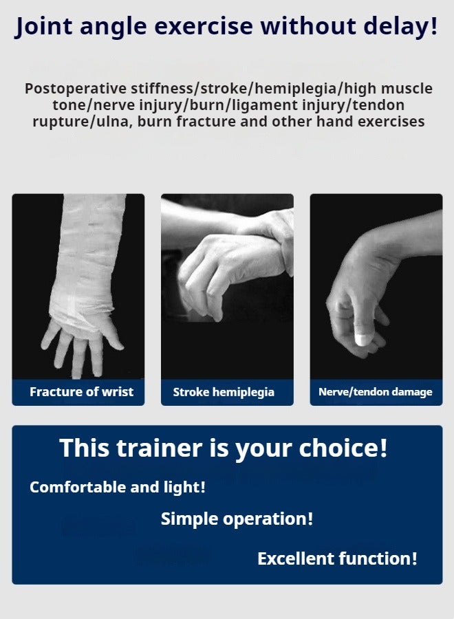 Wrist joint rehabilitation training device after fracture, stroke and hemiplegia, automatic palm turning up and down function exercise recovery device (universal for both left and right hands)