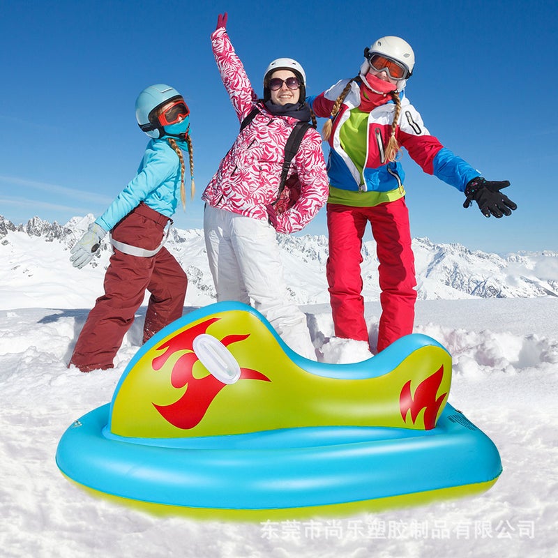 New Pvc Inflatable Ski Circle Kidsren'S Snowboard Ski Motorboat Drag Circle Christmas Elk Ski Circle - Image 3