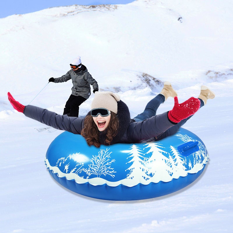 New Pvc Inflatable Ski Circle Kidsren'S Snowboard Ski Motorboat Drag Circle Christmas Elk Ski Circle - Image 5