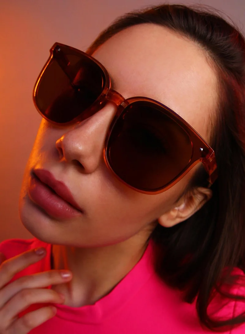 Haute Sauce Foldable Wayfarer Sunglasses - Brown