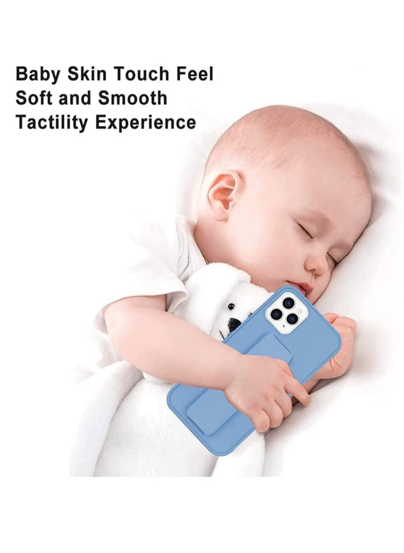 Raxoom iPhone 13 Pro Max Case with Magnetic Foldable Back Stand and Holder, Cover with Finger Strap and Hand Grip, Magnetic Car Mount Kickstand - Image 4