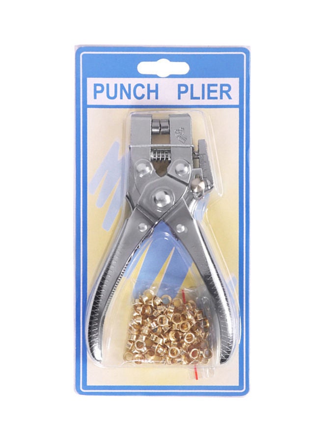 Multi-function Hole Puncher With Eyelets Silver 23.00X3.00X15.00cm  - Image 1