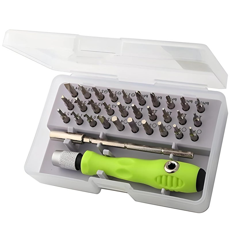 Vtronix 32 in 1 Interchangeble Multipurpose Mini Screwdriver Set Magnetic Slot Wrench Bits Repair Tools Kit Set Combination Screwdriver Set for Home Appliance,Laptop,Mobile,Computer  - Image 1