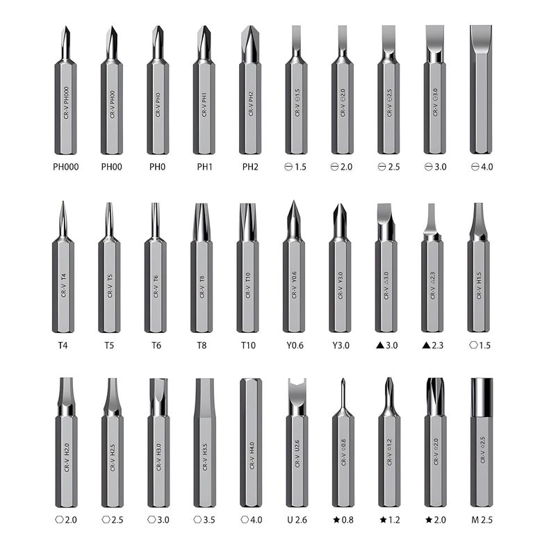 Vtronix 32 in 1 Interchangeble Multipurpose Mini Screwdriver Set Magnetic Slot Wrench Bits Repair Tools Kit Set Combination Screwdriver Set for Home Appliance,Laptop,Mobile,Computer  - Image 4