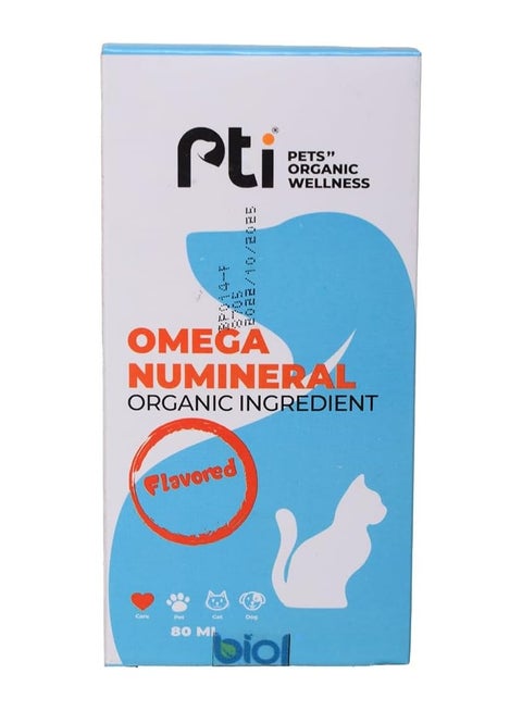 بي تي آي أوميجا نيومينيرال للكلاب والقطط 80 مل - مكمل شامل من الفيتامينات والمعادن للصحة العامة
