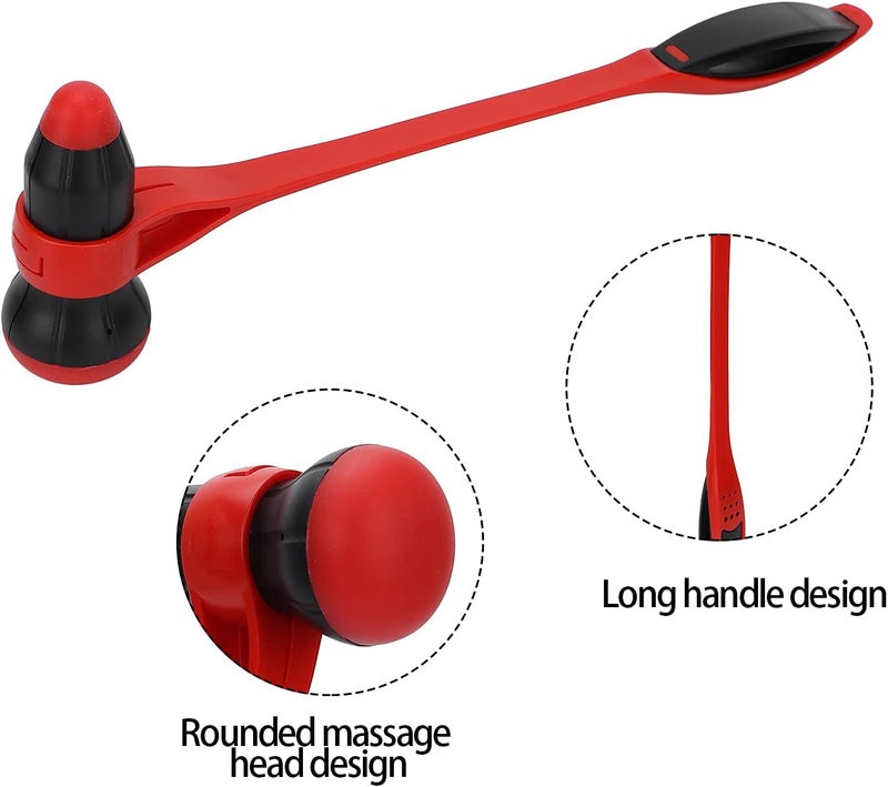ZJchao Massager Hammer Manual Back Massagers Silicone Hammer Stick Elastic Full Body Massage Stick Body Stress Relieve Hammer Joints Muscles Stick Point Massag Tool Relaxing - Image 4