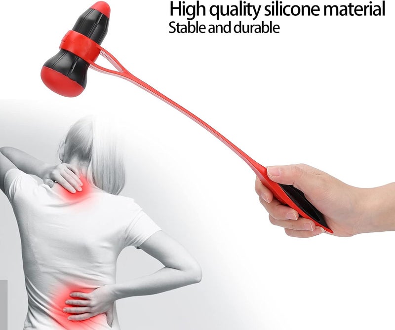 ZJchao Massager Hammer Manual Back Massagers Silicone Hammer Stick Elastic Full Body Massage Stick Body Stress Relieve Hammer Joints Muscles Stick Point Massag Tool Relaxing - Image 3