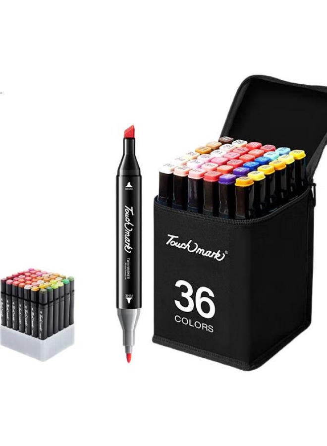 Touch Mark 36-Color Dual-Tip Markers, Watercolor Pens, Anime-Style Oil-Based Drawing Pens, Marker Set, Student Stationery, Children'S Gift, Birthday Present For Boys And Girls - Image 2