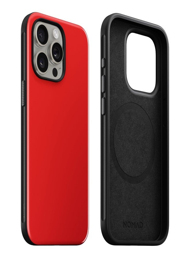 نوماد جراب نوماد الرياضي لهاتف آيفون 15 برو، لون أحمر ليلي - Image 1