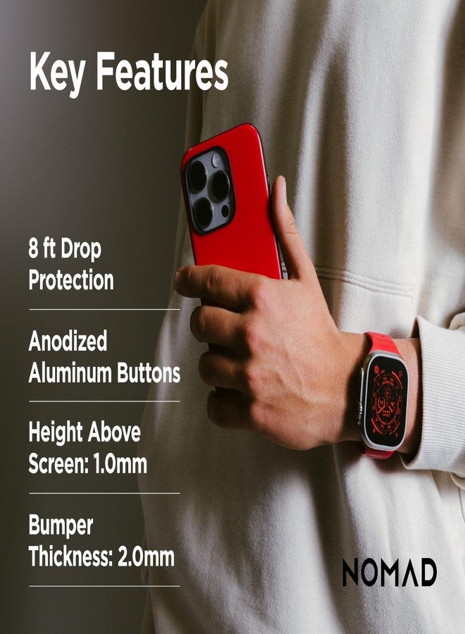 نوماد جراب نوماد الرياضي لهاتف آيفون 15 برو، لون أحمر ليلي - Image 5